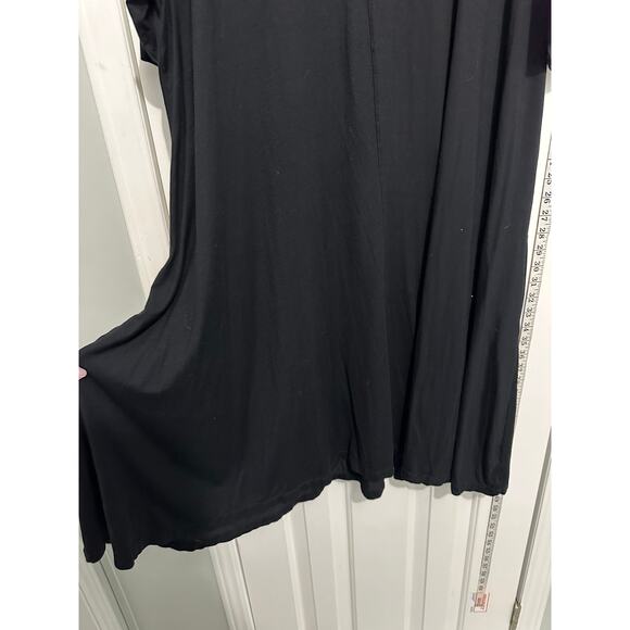 Flutter lagonlook dress black with pockets plus size 2X - Picture 7 of 9